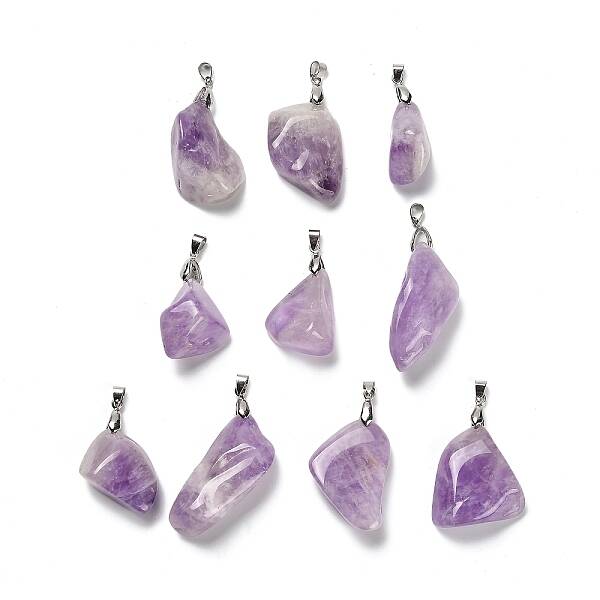 Natural Amethyst Pendants