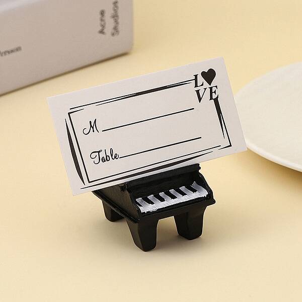Piano Resin Name Card Holder