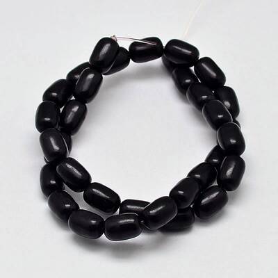 Dyed Barrel Synthetic Turquoise Beads Strands