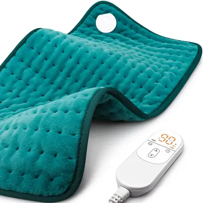 Heating Pad for Cramps & Back Pain Relief, 12 x 24, 6 Heat Settings, 4 Timer Auto-off, Moist/Dry option, Gifts for Waist,...