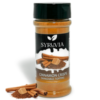 Syruvia Cinnamon Crisp Shakable Coffee Topping - 5.5 oz Coffee Sprinkles. Great for Oatmeal, Milkshakes, Smoothies, Ice Cream...
