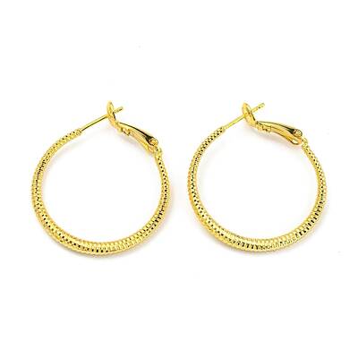 Twisted Big Ring Huggie Hoop Earrings for Girl Women