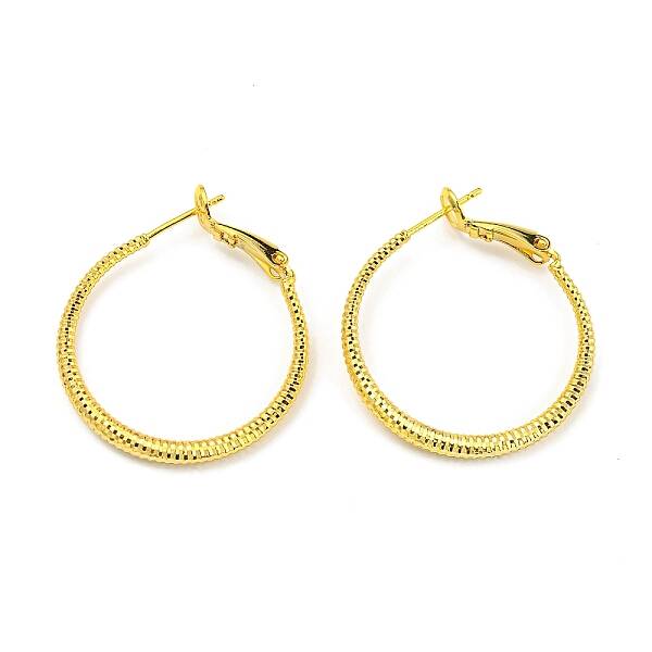 Twisted Big Ring Huggie Hoop Earrings for Girl Women