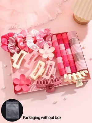 Random Color Hair Cute Accessories Set for Valentine's Day Galentineday Outfit, Cute Flower Decor Hair Accessories for Women ...