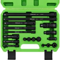 18-piece Impact Socket Extension Set Tools, Swivel Universal Joint, Deep 1/4\