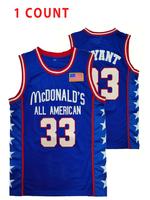 Men's Letter & Number Embroidery Basketball Jersey, Loose American All-American Basketball Vest, Basketball Clothing for Indo...