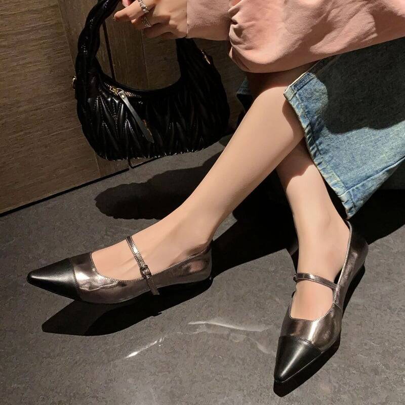 CHIKO Nekeisha Pointy Toe Wedge Mary Jane Shoes