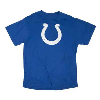 NFL Indianapolis Colts Wayne USA T-Shirt Blue Short Sleeve Mens L