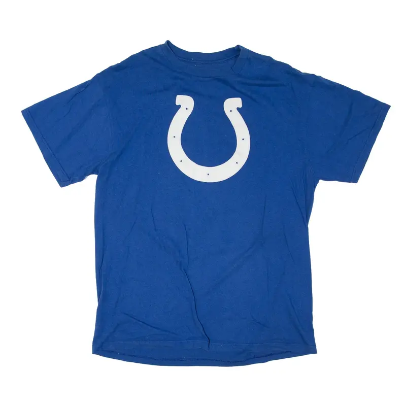 NFL Indianapolis Colts Wayne USA T-Shirt Blue Short Sleeve Mens L