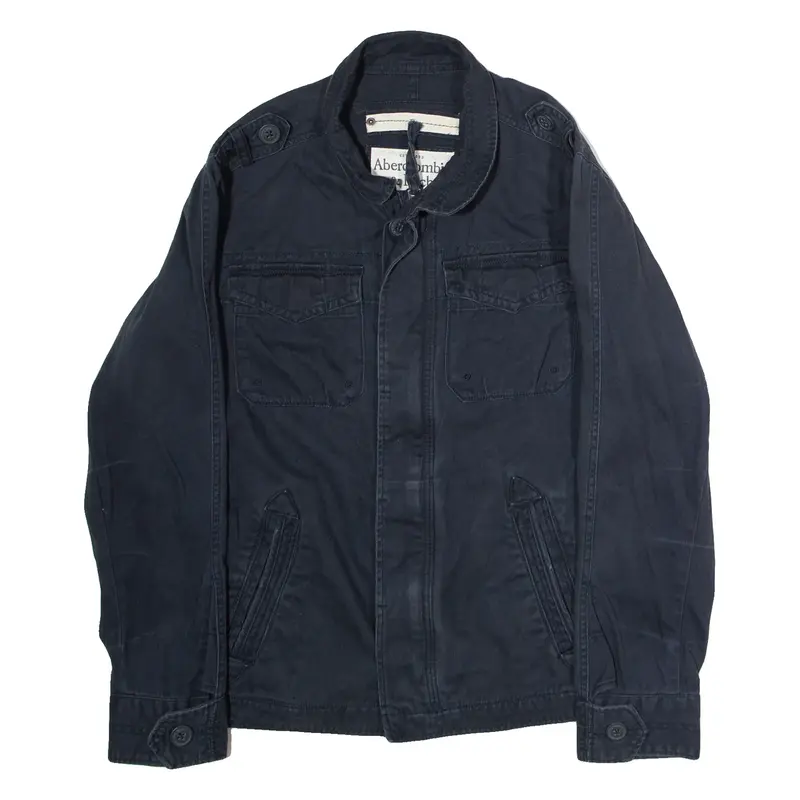 ABERCROMBIE & FITCH Sentinel Mens Jacket Blue Twill M