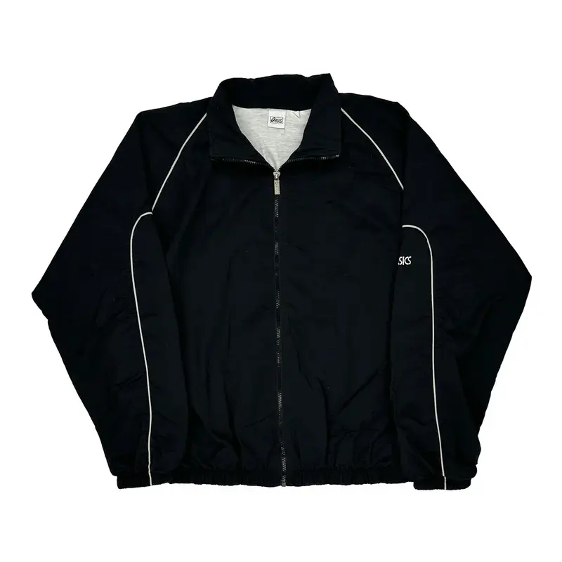 Greater Springfield Harriers Asics Track Jacket - Large Black Nylon