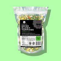 Veggie Mix - Dried Ramen Toppings with Cabbage, Bok Choy, Broccoli, Shiitake Mushroom, White Mushroom, Green Onion, Roasted G...