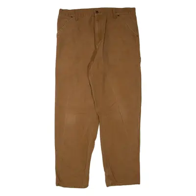 CARHARTT Single Knee Pant Mens Trousers Brown Regular Straight W36 L34