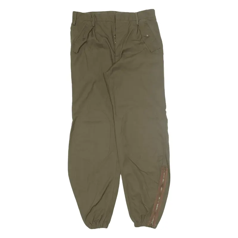 Trousers Green Relaxed Tapered Mens W31 L30