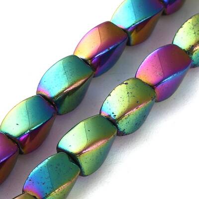Electroplated Synthetic Non-magnetic Hematite Beads Strands