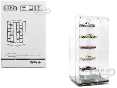 Showcase 24 Car Display Desktop Spinner with Cover \