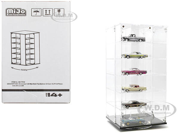 Showcase 24 Car Display Desktop Spinner with Cover \