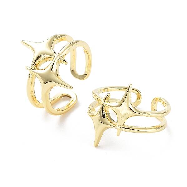 Brass Open Cuff Rings