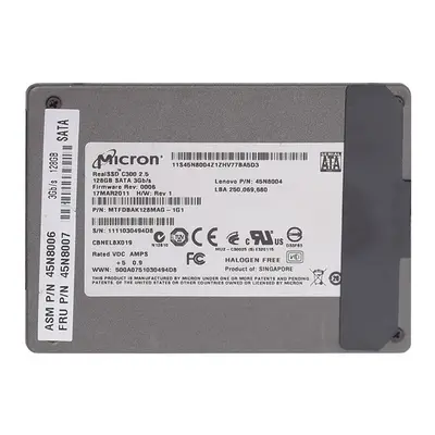 45N8006 Lenovo 128GB Multi-Level Cell SATA 3Gb/s 2.5-Inch Solid State Drive