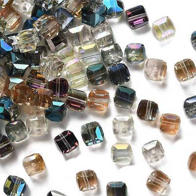 Electorplated Glass Beads
