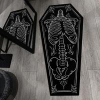 Skull Pattern Area Rug, 1 Count Non-slip Soft Floor Mat, Washable Decorative Carpet for Home Living Room Bedroom, Unique Rugs...