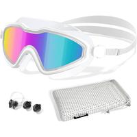 Swim Goggles, Wide View No Leaking Swimming Goggles, Anti-fog & Anti-UV Fashion Swim Goggles for Adult Men Women Youth