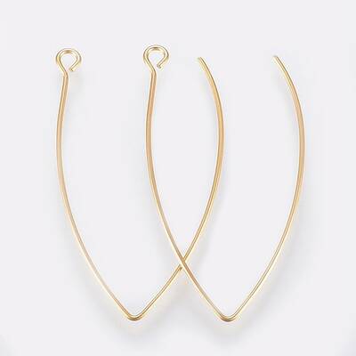 Ion Plating(IP) 304 Stainless Steel Earring Hooks