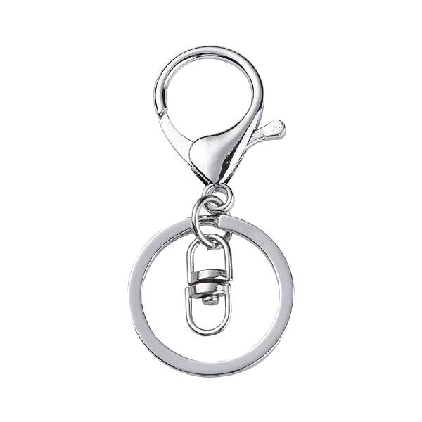 Iron Alloy Lobster Claw Clasp Keychain