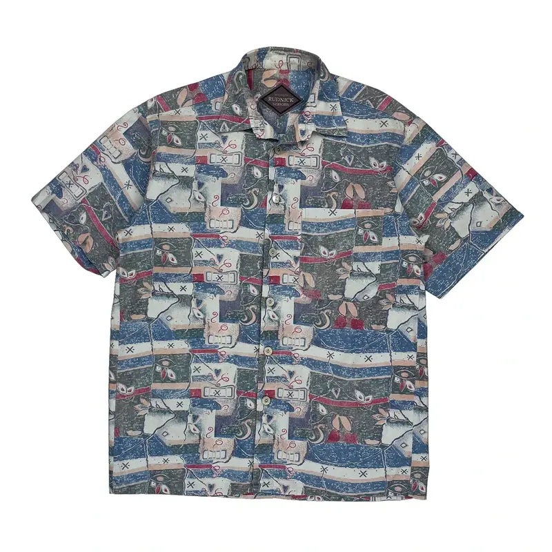 Rudnick Seasons Hawaiian Shirt - XL Multicoloured Cotton