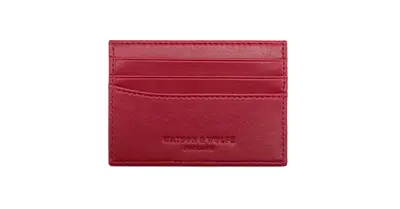 Slim Card Holder in Red Bark
