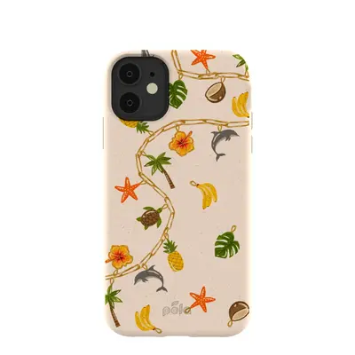 Seashell Island Charms iPhone 11 Case