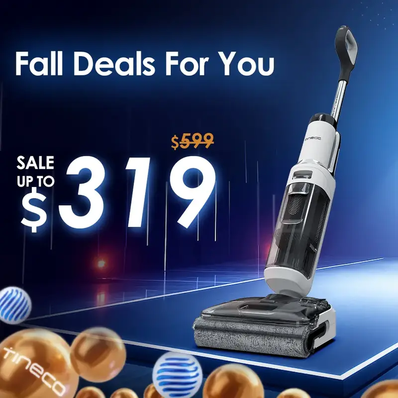 Tineco Floor ONE STRETCH S6 Wet Dry Vacuum Cleaner, 180°Lay-flat, 5.1 inch Compact Design,158℉ Flashdry Self-Cleaning in 5...