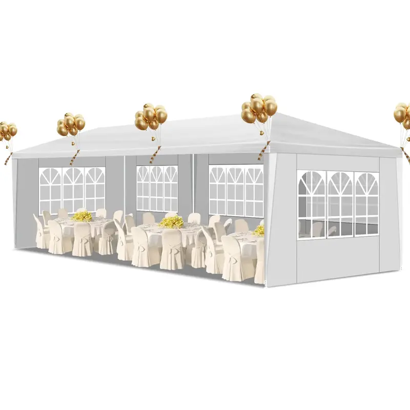 10'x10'/20'/30' Outdoor Canopy Tent, Party Tent with Removable Sidewalls, Event Tents for Parties, Outside Waterproof Wedding...