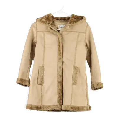 Age 13-14 Cherokee Afghan Coat - Medium Beige Polyester
