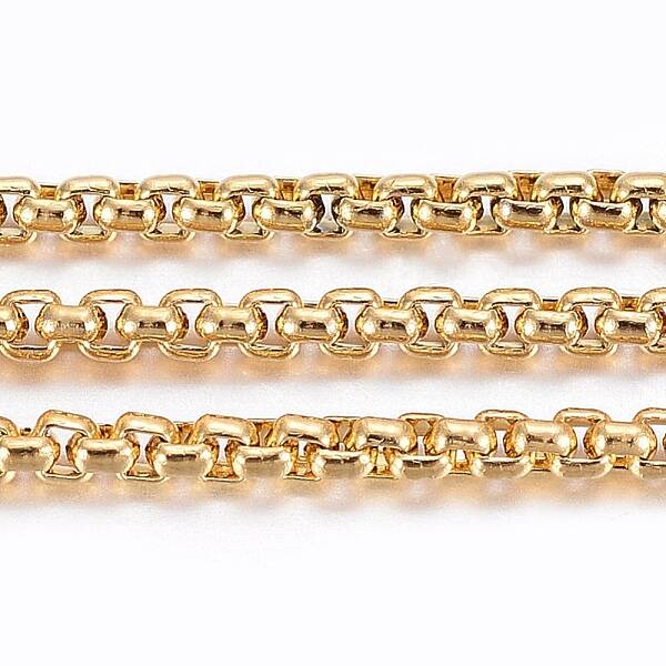 Ion Plating(IP) 304 Stainless Steel Venetian Chains/Box Chains