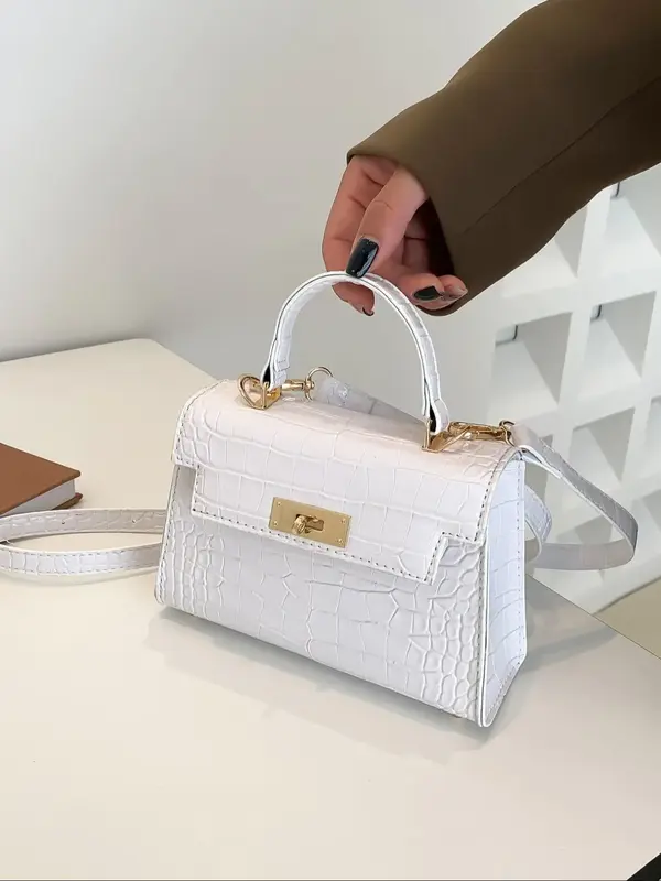 Women's Fashion Handbag, Casual Solid Color Shoulder Purse for Daily Used, Trendy Versatile High-quality Daily Commuting Bag