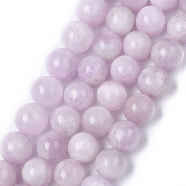 Natural Gemstone Kunzite Round Beads Strands