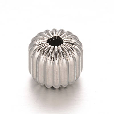 Tarnish Resistant 304 Stainless Steel Corrugated Beads