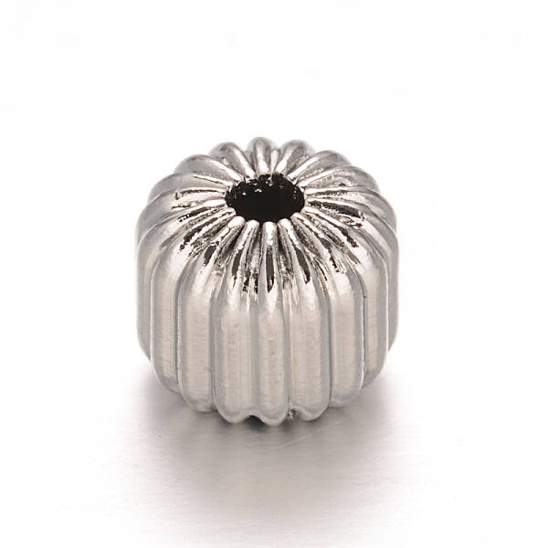 Tarnish Resistant 304 Stainless Steel Corrugated Beads