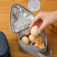 Mini Insulated Zip Lunch Bag, 1 Count Portable Triangle Design Durable Lunch Bag, Compact Lightweight Lunch Bag for School, W...