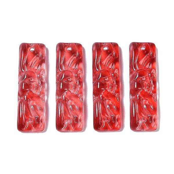 Baking Paint Glass Pendants