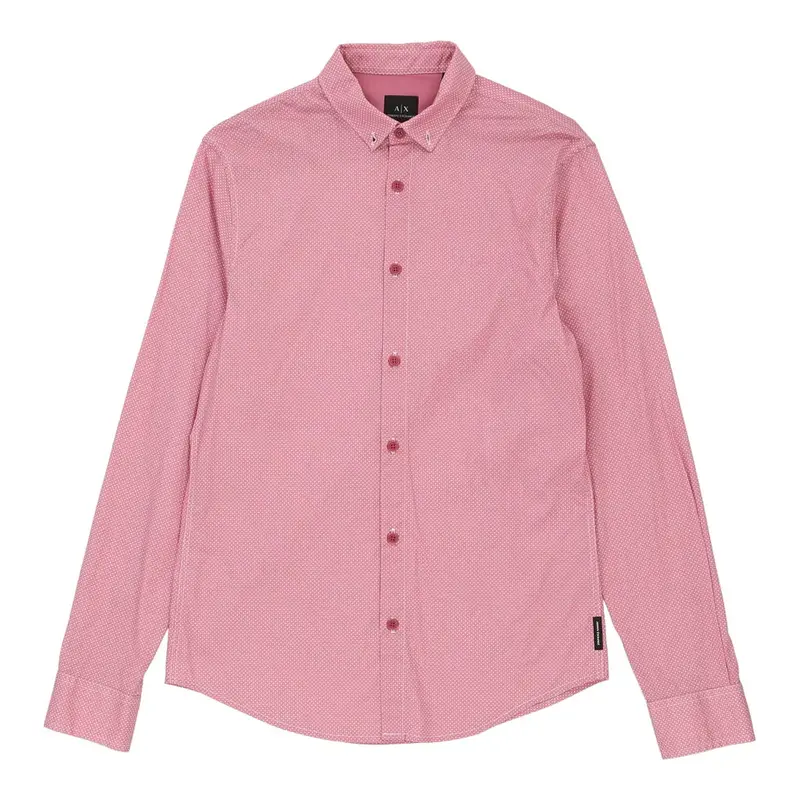 Armani Exchange Slim Shirt - XS Pink Cotton