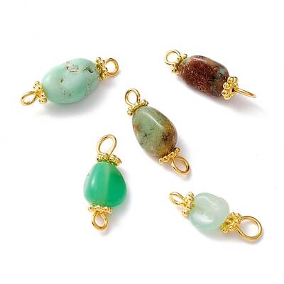 Natural Chrysoprase Links Connectors