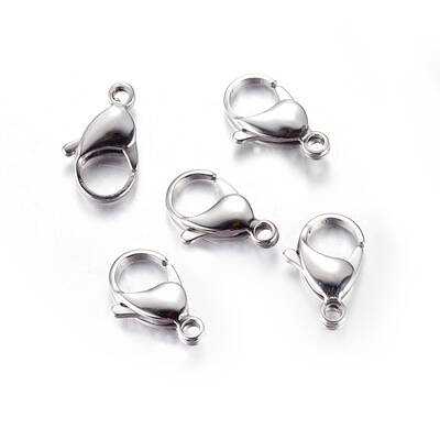 Tarnish Resistant 304 Stainless Steel Lobster Claw Clasps