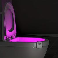 Battery Powered Toilet Sensor Light with 8 Colors, 1 Count Human Sensor Toilet Lid Light, Home Gadgets, Creative Summer Gifts...