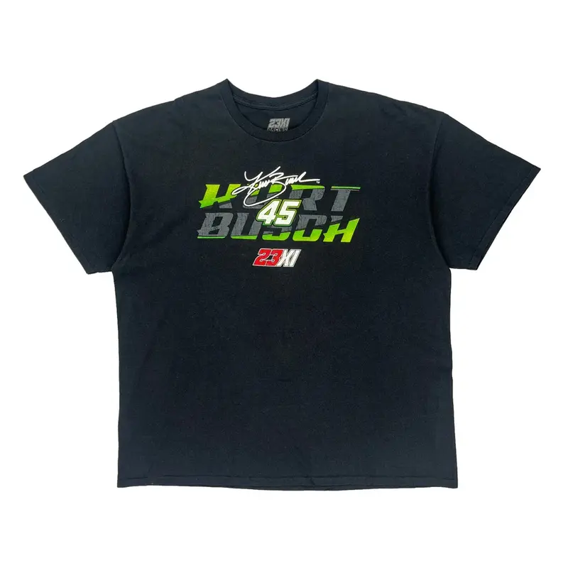 23Xi Racing Nascar T-Shirt - 2XL Black Cotton