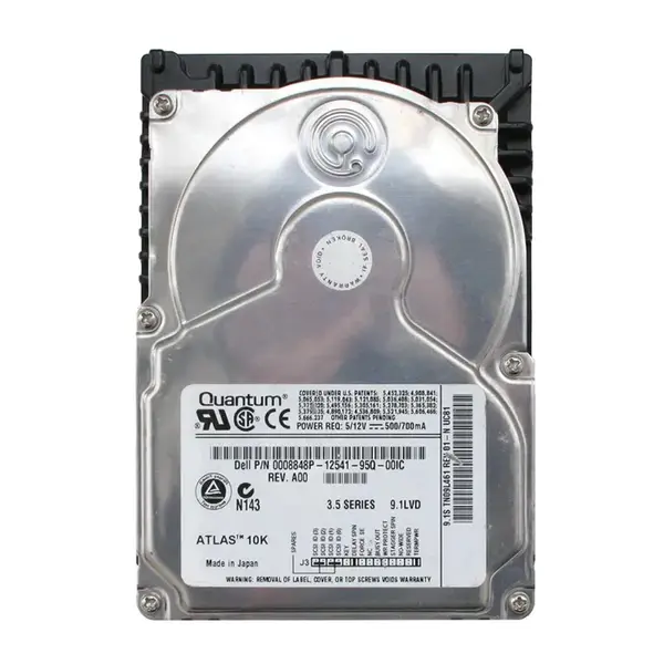 0008848P Dell 9.1GB 10000RPM Ultra-160 SCSI 68-Pin 2MB 3.5-inch Hard Drive