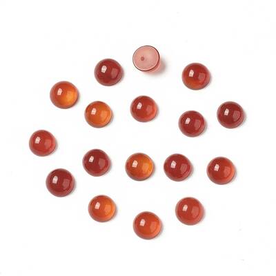 Natural Red Agate Cabochons