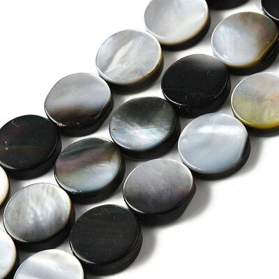 Natural Black Lip Shell Beads Strands