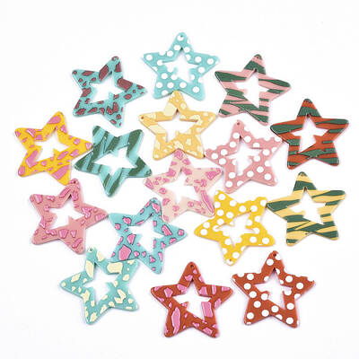 Opaque Printed Acrylic Pendants